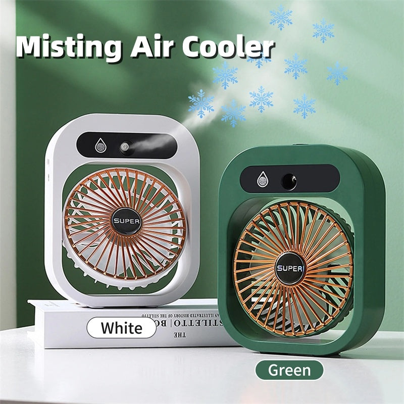 Air Conditioning Fan, USB Rechargeable, Portable Spray Fan With 3 Wind Speeds