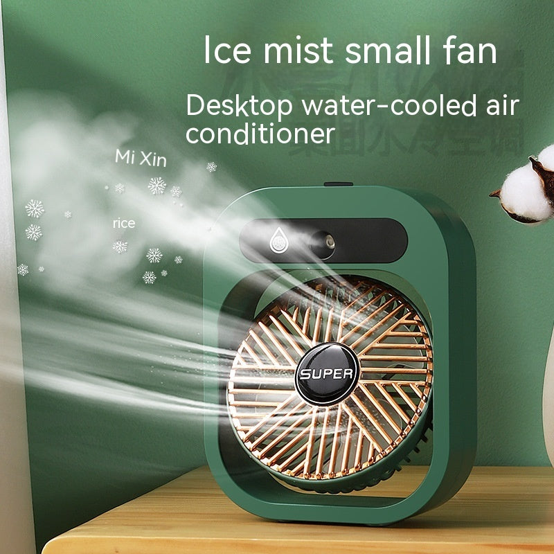 Air Conditioning Fan, USB Rechargeable, Portable Spray Fan With 3 Wind Speeds